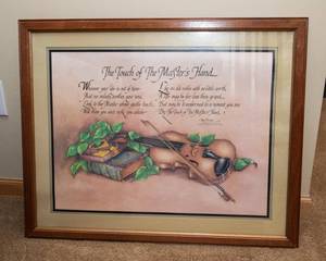 The Touch of the Masters Hand Music-Themed Artwork  Framed Print