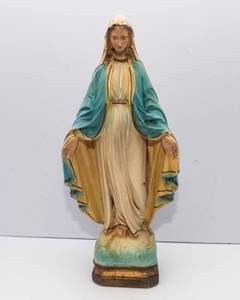Vintage Chalkware Mary Figurine  18 Tall
