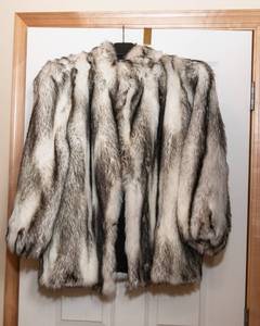 Vintage Tissavel Faux Fur Coat  Womens Size 16