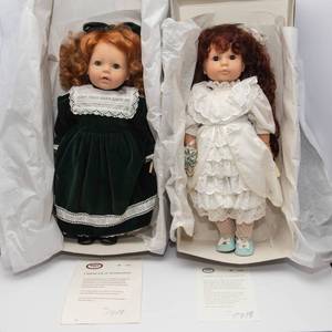 Gotz Collectible Dolls  Samantha & Kathy with Boxes & Certificates of Authenticity. Limited Edition Signed and Numbered