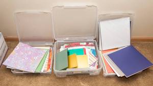 Scrapbooking Paper & Storage Containers