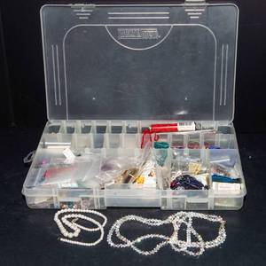 Variety of Beads and Storage Container