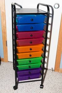 Rainbow Rolling Cart