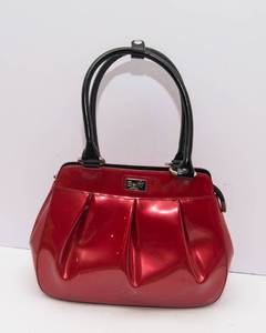 Beijo Apple Red Patent-Style Purse
