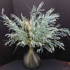 Decorative Vase with Floral Arrangement  13 Tall Vase