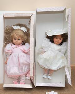Gotz Collectible Dolls  Christina (1989) & Florence (1990) Set of 2