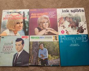 Set of 6 Vinyl LP Records  Mixed Artists Lot