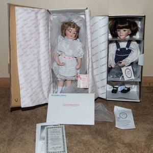Hamilton Collection Dolls  Playing Bride & Jill