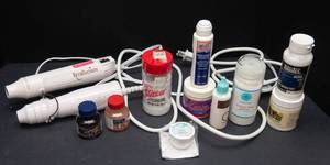 Craft Supplies Lot  Glitter, Embosser Heat Guns & Calligraphy Ink