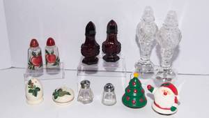 Set of 6 Salt & Pepper Shaker Pairs  Mixed Styles