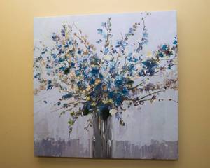 Floral Art Wrapped Canvas (27 x 27)