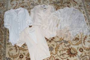 Womens Cream Tops & Layering Pieces (The Limited, J Jill)