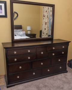 HOM Furniture Dresser & Mirror