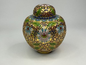 Chinese Cloisonn Ginger Jar