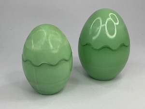 Jadeite Green Milk Glass Easter Egg Candy Trinket Dishes