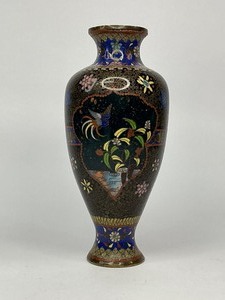 Japanese Cloisonn Meiji Period Vase
