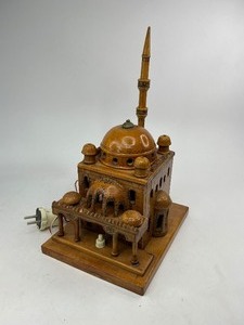 Vintage Wood Mosque Lamp