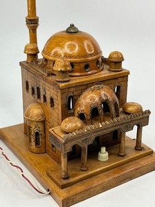 Vintage Wood Mosque Lamp