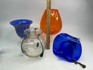 Vintage Glass Vase Lot