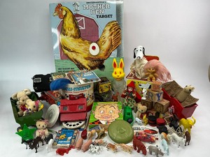 Vintage Toy Junk Drawer Box Lot