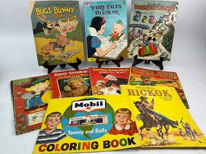 Vintage Coloring Book Lot