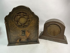 Antique Mayfair Radio and Speaker