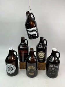 6 Minneapolis Brewery Growler Bottles