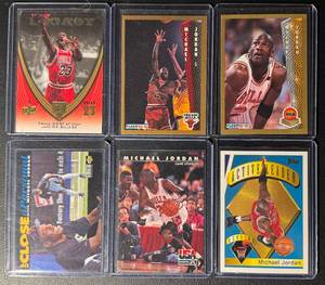 Michael Jordan 6-Card Chicago Bulls Basketball Card Lot (2)