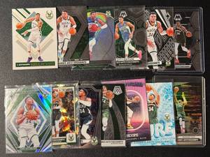 Giannia Antetokounmpo 13-Card Milwaukee Bucks Basketball Card Lot