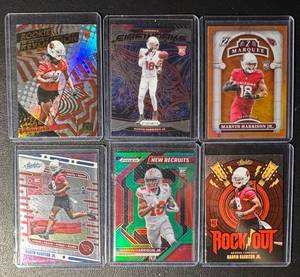 Marvin Harrison Jr. 6-Card Arizona Cardinals Rookie Football Card Lot