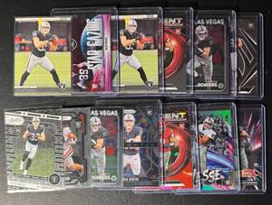 Brock Bowers 13-Card Las Vegas Raiders Rookie Football Card Lot