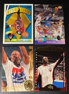 Michael Jordan 4-Card Chicago Bulls Basketball Card Lot (3)