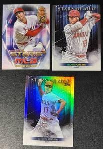 Shohei Ohtani 3-Card Los Angeles Angels Baseball Card Lot