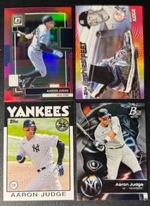 Aaron Judge 4-Card New York Yankees Basebal Card Lot