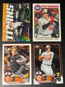 Adley Rutschman 4-Card Baltimore Orioles Rookie Baseball Card Lot (1)