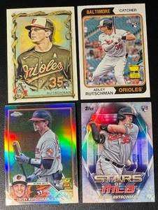 Adley Rutschman 4-Card Baltimore Orioles Rookie Baseball Card Lot (2)