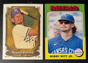 Bobby Witt Jr. 2-Card Kansas City Royals Baseball Card Lot