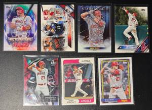 Mike Trout 7-Card Los Angeles Angels Baseball Card Lot