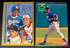 Adrian Beltre 2-Card Los Angeles Dodgers 1998 Rookie Baseball Card Lot