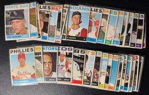 39-Card 1964 Topps Vintage Baseball Card Lot