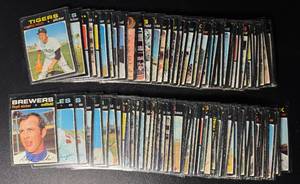 99-Card 1971 Topps Vintage Baseball Card Lot