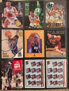 9-Card HOF Basketball Card Lot