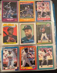 55 Kirby Puckett Minnesota Twins Baseball Card Lot