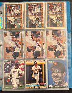 75 Barry Bonds Baseball Card Lot