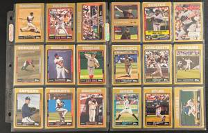 36-Card Gold Year Numbered Baseball Card Lot