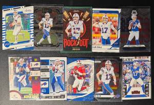 10-Card Josh Allen InsertBase Buffalo Bills Football Card Lot