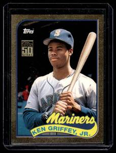 Ken Griffey Jr. /2001 Gold 2001 Topps 50 Years #41T RARE Nuumbered 1246/2001 Baseball Card