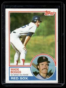 Wade Boggs RC 1983 Topps #498 Rookie Vintage Baseball Card