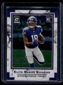 Justin Jefferson RC 2020 Donruss Optic Elite Series Rookies #ESR-JUJ Rookie Minnesota Vikings Football Card