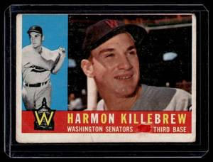 Harmon Killebrew 1960 Topps #210 Vintage Baseball Card - Low Grade